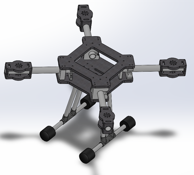 四旋翼无人机机架简易模型